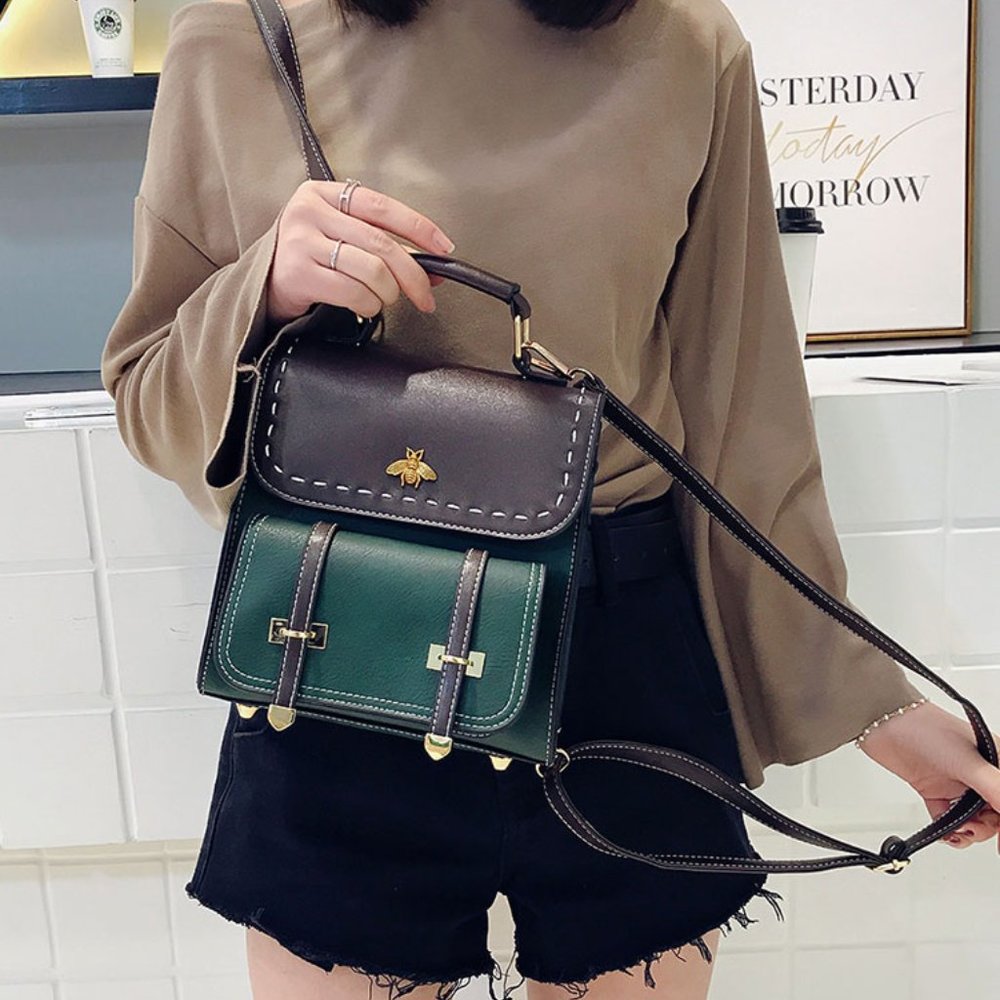 2021 BEST SELLER ! - Golden Bee Leather Backpack - Picture 6 of 10